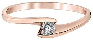 Rose Gold Diamond Ring.