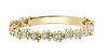 Yellow Gold Diamond Paw Print Band.