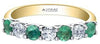 Yellow Gold Canadian Diamond, Emerald Ring.