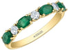 Yellow Gold Canadian Diamond, Emerald Ring.