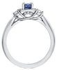 White Gold Canadian Diamond, Tanzanite Ring.