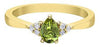 Yellow Gold Peridot, Diamond Ring.