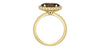 Yellow Gold Smokey Quartz, Diamond Ring.