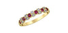 Yellow Gold Ruby, Diamond Ring.
