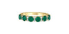 Yellow Gold Lab Grown Emerald, Lab-Grown Diamond Ring.