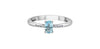 White Gold Aquamarine, Diamond Ring.