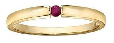 Yellow Gold Ruby Ring.
