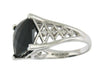 White Gold Onyx, Diamond Ring.