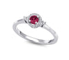 White Gold Ruby Ring.