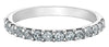 White Gold White Topaz Band.
