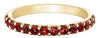 Yellow Gold Garnet Band.