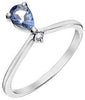 White Gold Tanzanite, Diamond Ring.