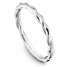 White Gold Twisted Band.