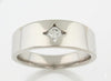 White Gold Diamond Mens Ring.