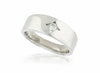 White Gold Diamond Mens Ring.