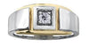 White Gold Canadian Diamond Mens Ring.