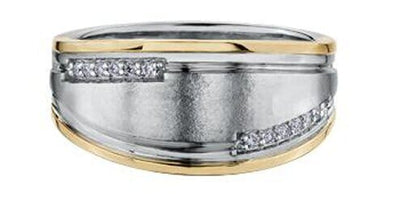 White Gold Diamond Mens Ring.