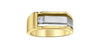Yellow Gold Canadian Diamond Mens Band.