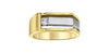 Yellow Gold Canadian Diamond Mens Band.