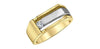 Yellow Gold Canadian Diamond Mens Band.