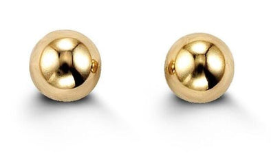 Yellow Gold Baby / Childrens Stud, Ball Earring