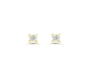 Yellow Gold Diamond Baby / Children's Screwback Earrings