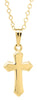 14K Yellow Gold Filled Baby / Childrens Cross Pendant Necklace.. Gold-filled jewellery is created by bonding a thick layer of solid gold to a durable base metal - ensuring lasting beauty and wearability.
