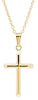 14K Yellow Gold Filled Baby / Childrens Cross Pendant Necklace.. Gold-filled jewellery is created by bonding a thick layer of solid gold to a durable base metal - ensuring lasting beauty and wearability.