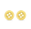 Yellow Gold Baby / Childrens Button Screwback Earrings.