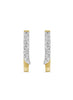 Yellow Gold Baby / Childrens Cubic Zirconia Huggie Earrings.