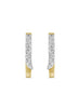 Yellow Gold Baby / Childrens Cubic Zirconia Huggie Earrings.
