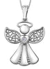 White Gold Diamond "Angel" Pendant Necklace.