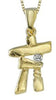 Yellow Gold Canadian Diamond Inukshuk Pendant Necklace.