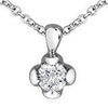 White Gold Canadian Diamond Pendant Necklace.