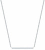 White Gold Diamond Horizontal Bar Necklace