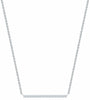 White Gold Diamond Horizontal Bar Necklace