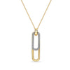 Yellow Gold Diamond Pendant Necklace.