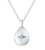 White Gold Canadian Diamond Pendant Necklace.