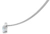 White Gold Lab-Grown Diamond Solitaire Pendant Necklace.