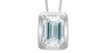 White Gold Lab-Grown Diamond Solitaire Pendant Necklace.