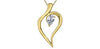 Yellow Gold Lab-Grown Diamond Solitaire Pendant Necklace.