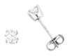 White Gold Diamond Stud Earrings.