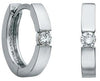 White Gold Diamond Hoop Earrings