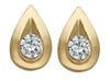 Yellow Gold Diamond Stud Earrings