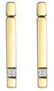 Yellow Gold Canadian Diamond Stud Earrings