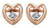 Rose Gold Canadian Diamond Stud Earrings