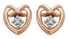 Rose Gold Canadian Diamond Stud Earrings