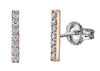 Rose Gold Diamond Stud Earrings