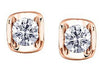Rose Gold Canadian Diamond Stud Earrings