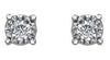 White Gold Diamond Stud Earrings.